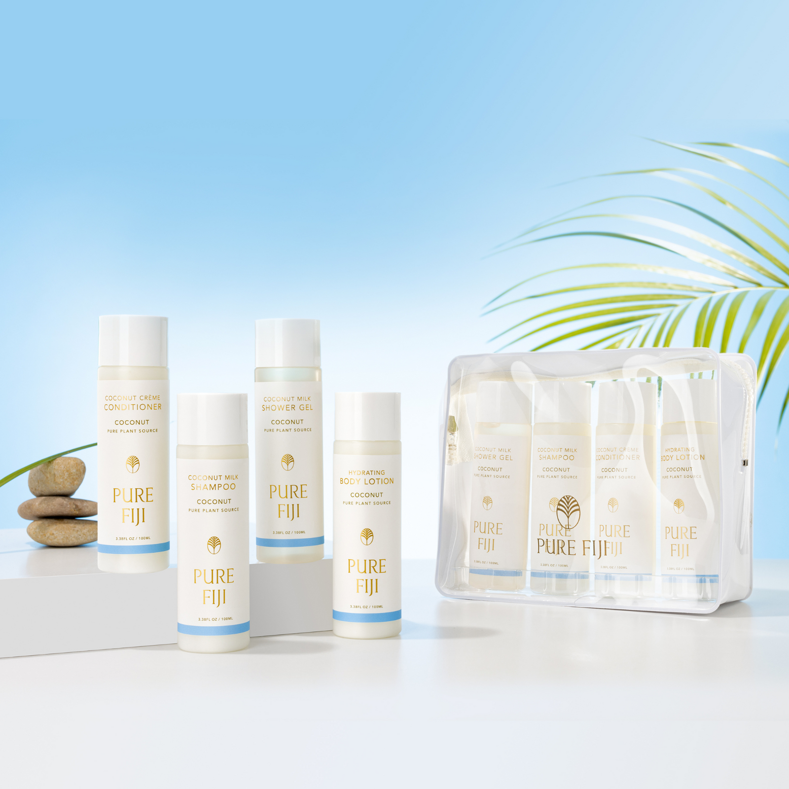 PURE FIJI ココナッツ ボディケアセット Deluxe Travel Set (4 x 3.5oz/100ml) – Pure Fiji NZ Store